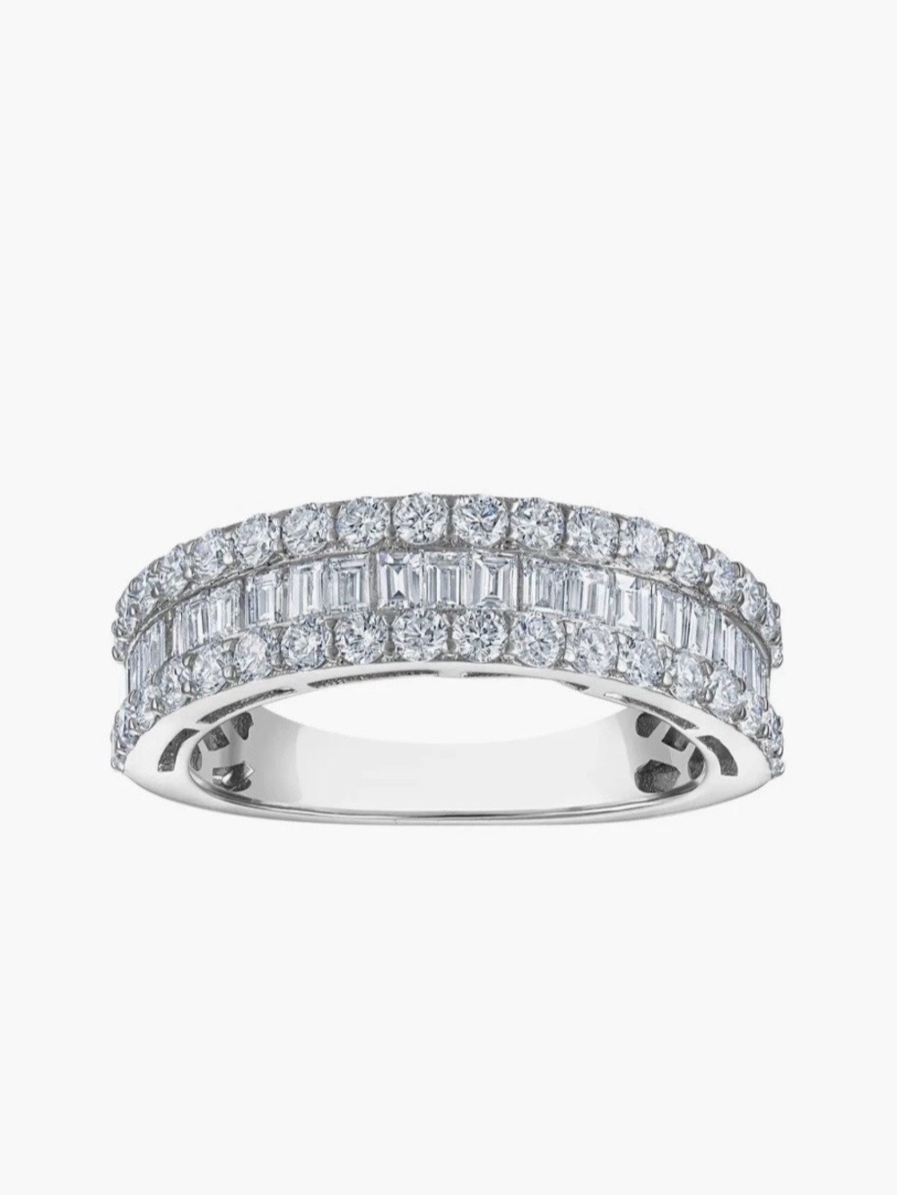 FZN NaturaLux Sterling Silver Lab Grown Diamond Ring - 1.0 ct. | Size 6